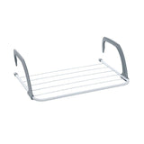 6 Rails Hanging Laundry Drying Rack Over Door Clothes Airer Stand - Front View