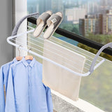 6 Rails Hanging Laundry Drying Rack Over Door Clothes Airer Stand - Top-Down View