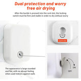 Invisible Clothesline Indoor Drying Rope Wall Mounted Laundry Retractable Line - Grey - Low Angle