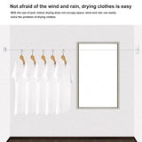 Invisible Clothesline Indoor Drying Rope Wall Mounted Laundry Retractable Line - Grey - Extra Image