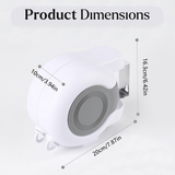 Double Clothes Line Wall Hanger Retractable Clothesline Clothes Dryer 13m Indoor - Side View