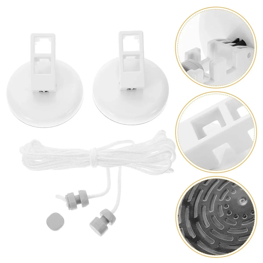 5m or 10m Wall-Mounted Suction Cup Clothesline Retractable Durable Sturdy Laundry - 5m