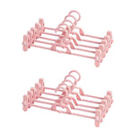 Seamless Household Retractable Pants Rack Buckle Clothes Clip Inner Hanger - Blue