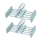 Seamless Household Retractable Pants Rack Buckle Clothes Clip Inner Hanger - Blue - Low Angle