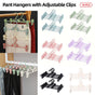 Seamless Household Retractable Pants Rack Buckle Clothes Clip Inner Hanger - Purple