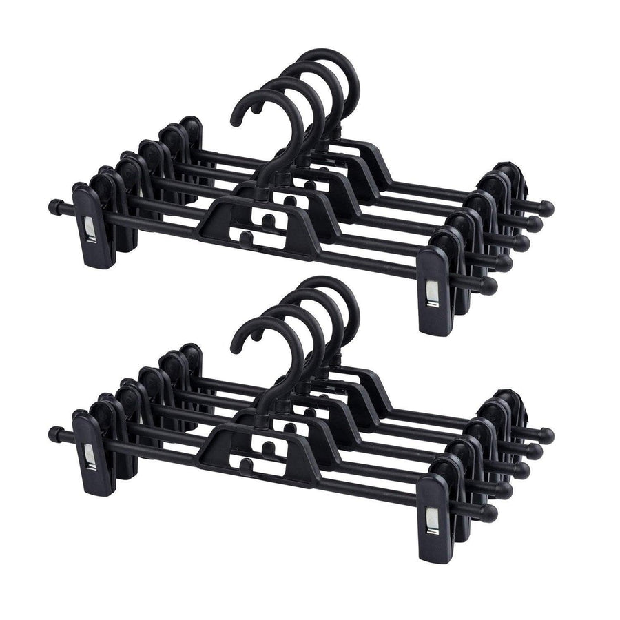 Seamless Household Retractable Pants Rack Buckle Clothes Clip Inner Hanger - Purple