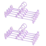 Seamless Household Retractable Pants Rack Buckle Clothes Clip Inner Hanger - White