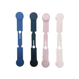 Silicone Magnetic Clothing Clip Travel Sun Hat Backpack Handbag Storage Magnet - Grey - Front View