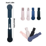 Silicone Magnetic Clothing Clip Travel Sun Hat Backpack Handbag Storage Magnet - Grey - Side View