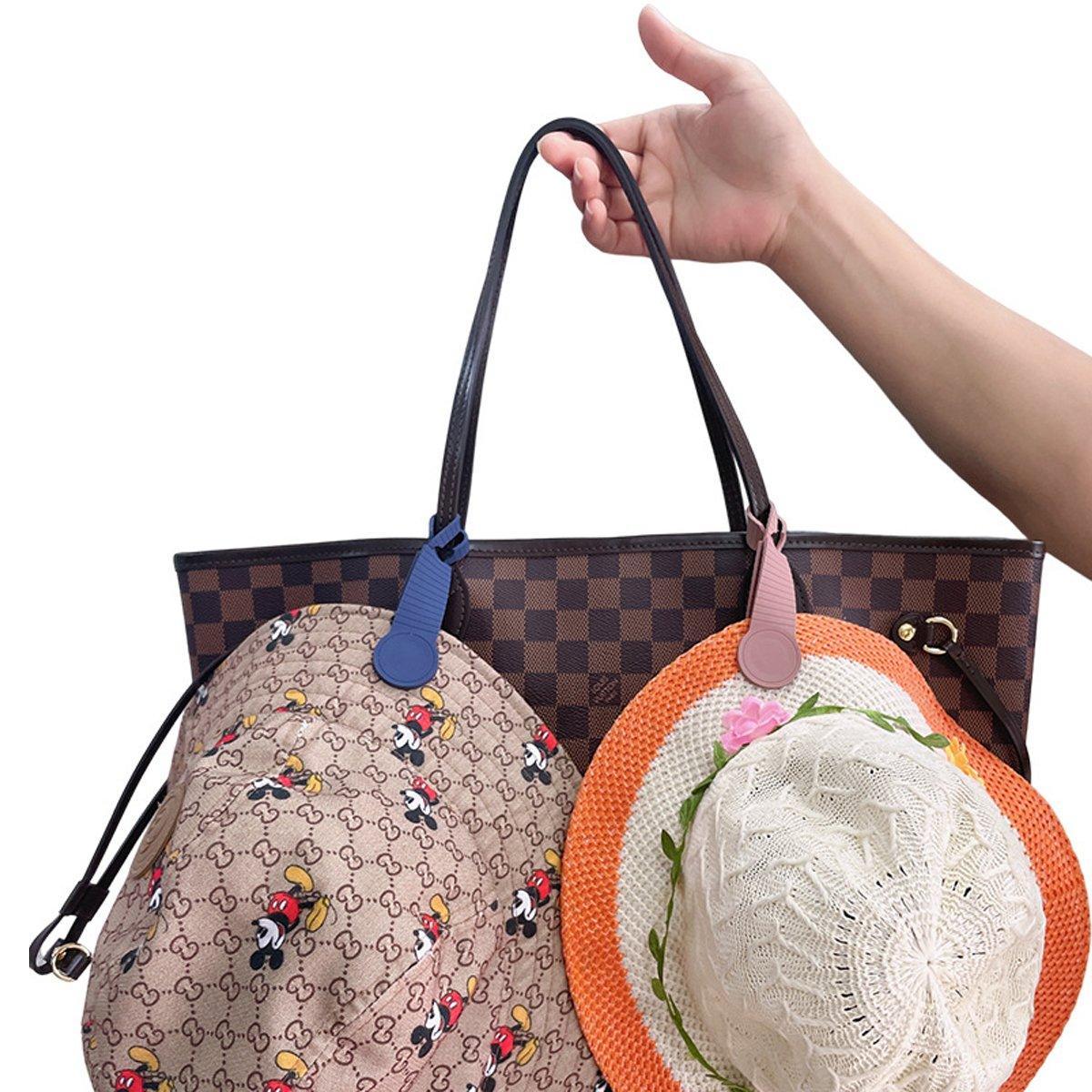 Silicone Magnetic Clothing Clip Travel Sun Hat Backpack Handbag Storage Magnet - Grey