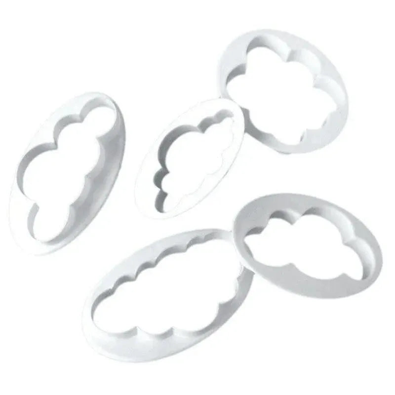 5PCS Cloud Shape Cookie Cutters Set for Fondant Cake Clay and Baking Crafts