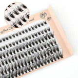 Volume Cluster Eyelash Extension Individual Russian False Mink Lashes C 10D/20D - 20D Mix - Top-Down View