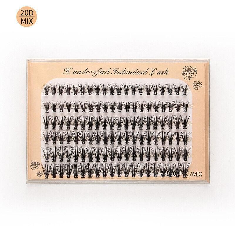 Volume Cluster Eyelash Extension Individual Russian False Mink Lashes C 10D/20D - 20D Mix