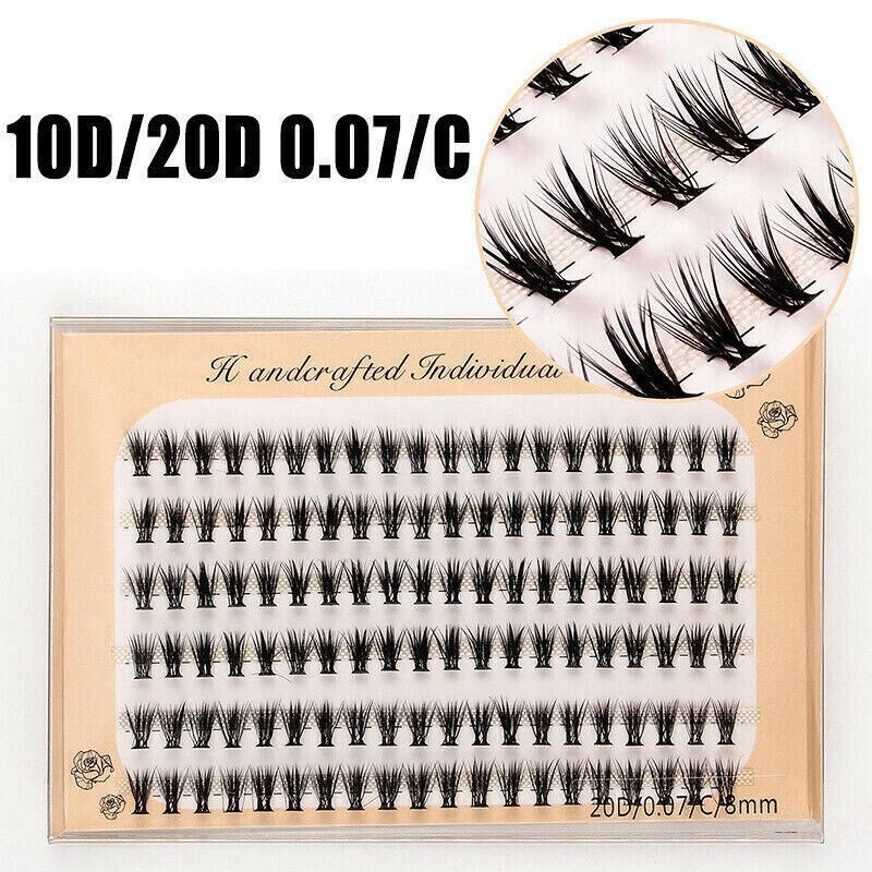 Volume Cluster Eyelash Extension Individual Russian False Mink Lashes C 10D/20D - 20D Mix