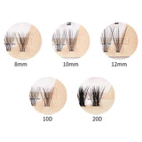 Volume Cluster Eyelash Extension Individual Russian False Mink Lashes C 10D/20D - 20D Mix