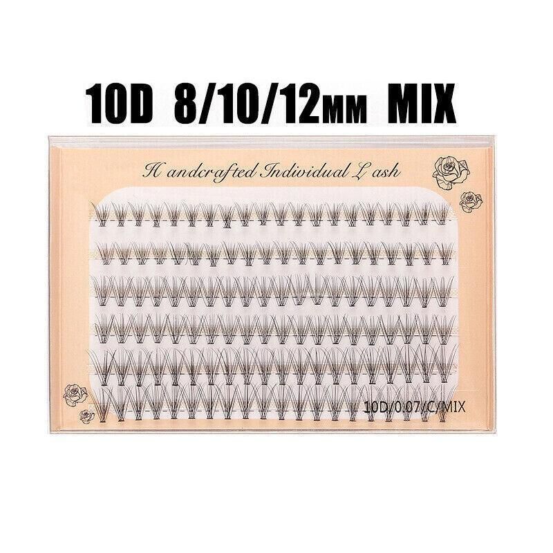 Volume Cluster Eyelash Extension Individual Russian False Mink Lashes C 10D/20D - 20D Mix