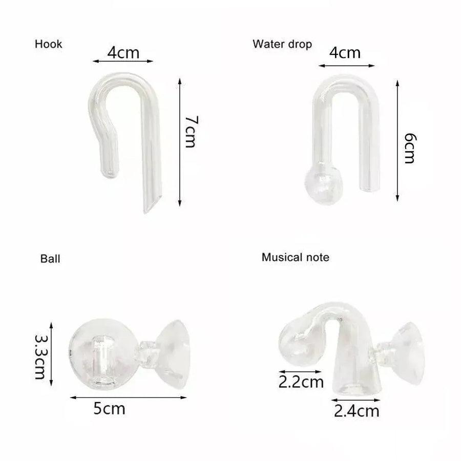 Aquatic CO2 Drop Checker Glass Aquarium Monitor Kit Accurate Fish Tank Tester - Drop shape