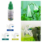 Aquatic CO2 Drop Checker Glass Aquarium Monitor Kit Accurate Fish Tank Tester - Hook shape