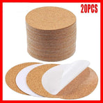 20Pcs Plain Round Cork Coasters Coffee Drink Tea Cup Mat Placemats Wine Mat Au