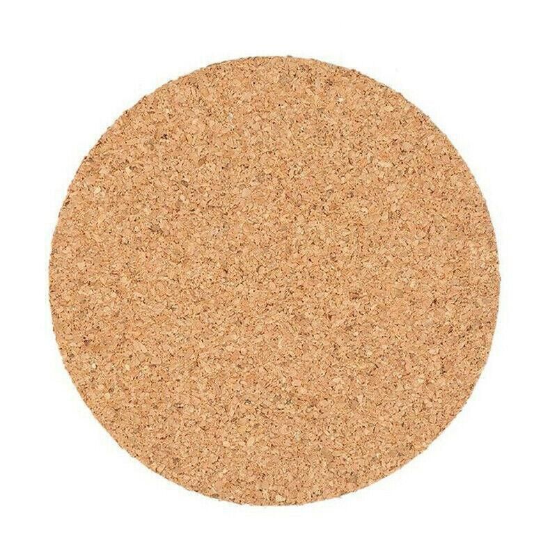 20Pcs Plain Round Cork Coasters Coffee Drink Tea Cup Mat Placemats Wine Mat Au