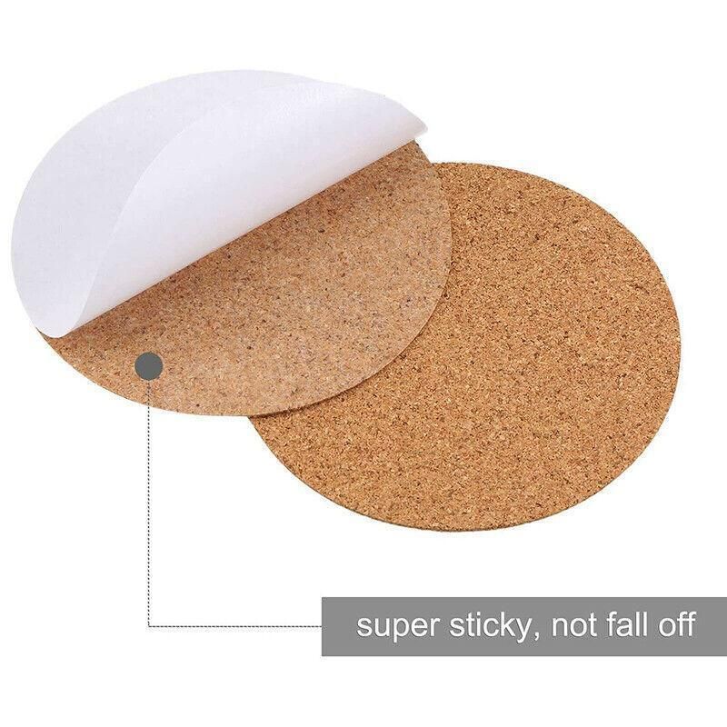 20Pcs Plain Round Cork Coasters Coffee Drink Tea Cup Mat Placemats Wine Mat Au