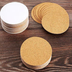 20Pcs Plain Round Cork Coasters Coffee Drink Tea Cup Mat Placemats Wine Mat Au