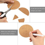 20Pcs Plain Round Cork Coasters Coffee Drink Tea Cup Mat Placemats Wine Mat Au