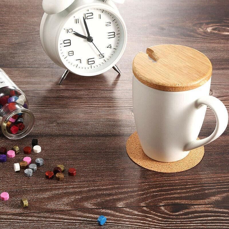 20Pcs Plain Round Cork Coasters Coffee Drink Tea Cup Mat Placemats Wine Mat Au