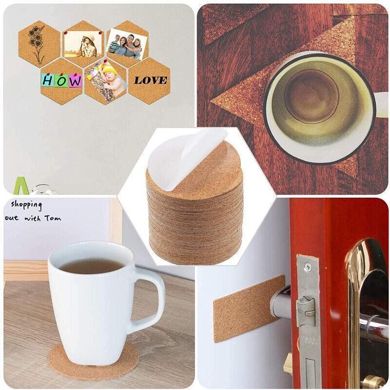 20Pcs Plain Round Cork Coasters Coffee Drink Tea Cup Mat Placemats Wine Mat Au