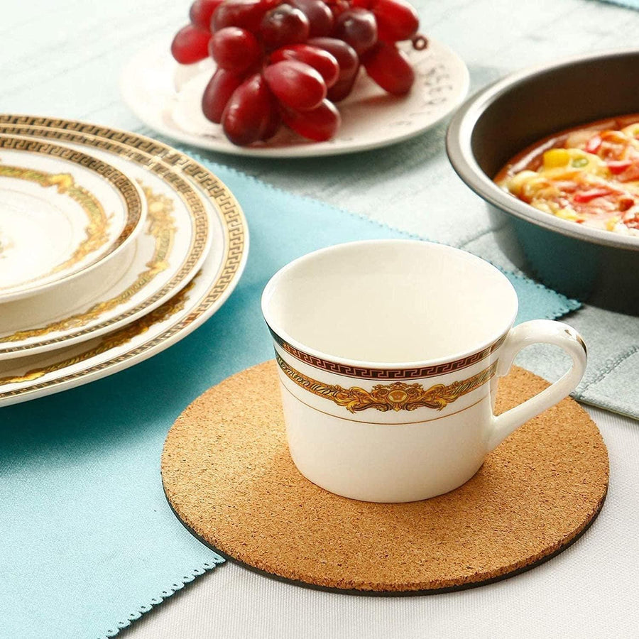 20Pcs Plain Round Cork Coasters Coffee Drink Tea Cup Mat Placemats Wine Mat Au