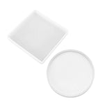 Coaster Resin Casting Mould Epoxy Mold Silicone Craft DIY Jewelry Agate Making - Large Square*4