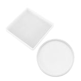 Coaster Resin Casting Mould Epoxy Mold Silicone Craft DIY Jewelry Agate Making - Large Square*4 - Front View