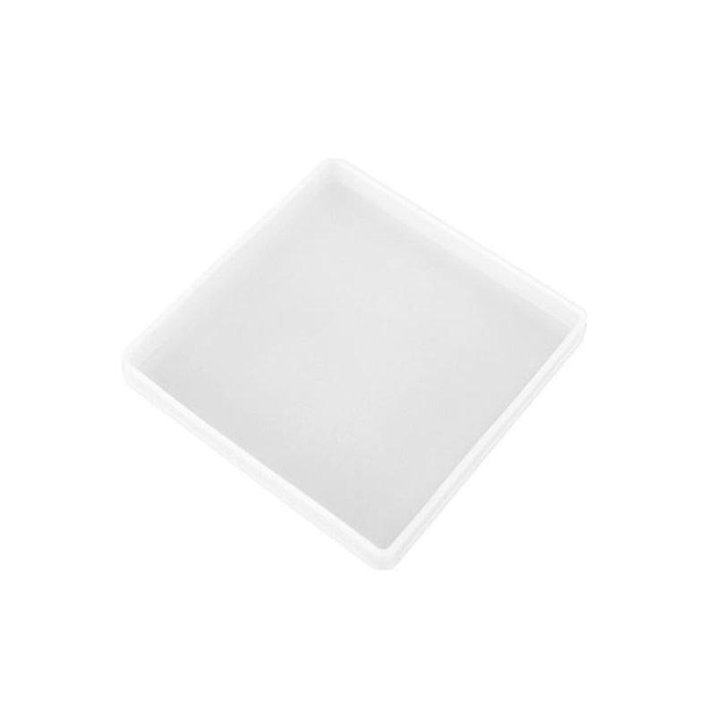 Coaster Resin Casting Mould Epoxy Mold Silicone Craft DIY Jewelry Agate Making - Large Square
