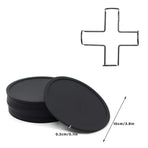 12pcs Silicone Round Insulated Coasters Tea Cups Coffee Mugs Table Protection