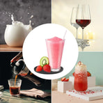 12pcs Silicone Round Insulated Coasters Tea Cups Coffee Mugs Table Protection