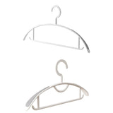 10PCS Plastic Half Round Non Slip Hangers Non Marking Drying Racks Home Use - Wide - Front View