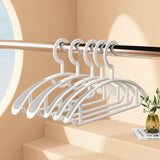 10PCS Plastic Half Round Non Slip Hangers Non Marking Drying Racks Home Use - Wide - Top-Down View