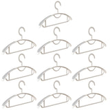 10PCS Plastic Half Round Non Slip Hangers Non Marking Drying Racks Home Use - Wide - Rear View