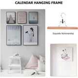 10pcs Solid Wood Skirt Clip Non Slip Hanger Flannel Trouser Clothes Organizer - Light Brown - Top-Down View