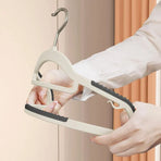 30-Piece Grey and White Non-Slip Clothes Hanger Set