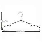 Clothes Hangers 10 Pack Anti Slip Plastic Hanger Clothes Rack Organizer - Grey