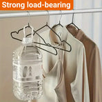 Clothes Hangers 10 Pack Anti Slip Plastic Hanger Clothes Rack Organizer - Grey