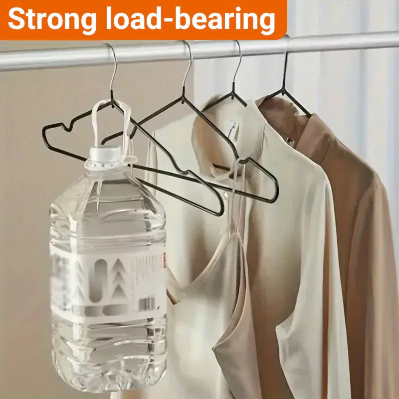 Clothes Hangers 10 Pack Anti Slip Plastic Hanger Clothes Rack Organizer - Grey
