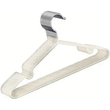 Clothes Hangers 10 Pack Anti Slip Plastic Hanger Clothes Rack Organizer - White