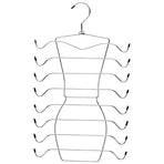 2pcs 8 Tier Metal Clothes Hanger Underwear Storage Organizer Stainless Steel