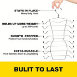 2pcs 8 Tier Metal Clothes Hanger Underwear Storage Organizer Stainless Steel - Extra Image
