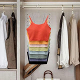 2pcs 8 Tier Metal Clothes Hanger Underwear Storage Organizer Stainless Steel - Extra Image