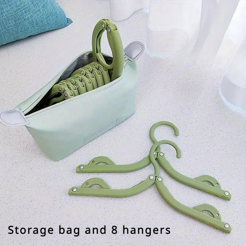 Portable Foldable Clothes Rack Travel Drying Stand for Home and Outdoor Use - Blue