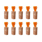 10pcs Pet Chewing Radish Hamster Toys Corn Cob Teething Sticks for Small Animals