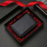 Compact Zipper Organ Card Cover Holder Wallet ID Bag Short Coin Purse Pockets - Brown - Extra Image